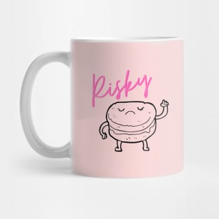 Risky Biscuit (black & pink) Mug